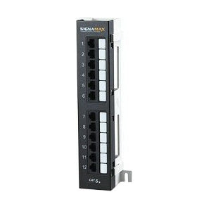 Patch panel de 12 puertos, Categoría 6, T568A/B, 1.75 IN.H