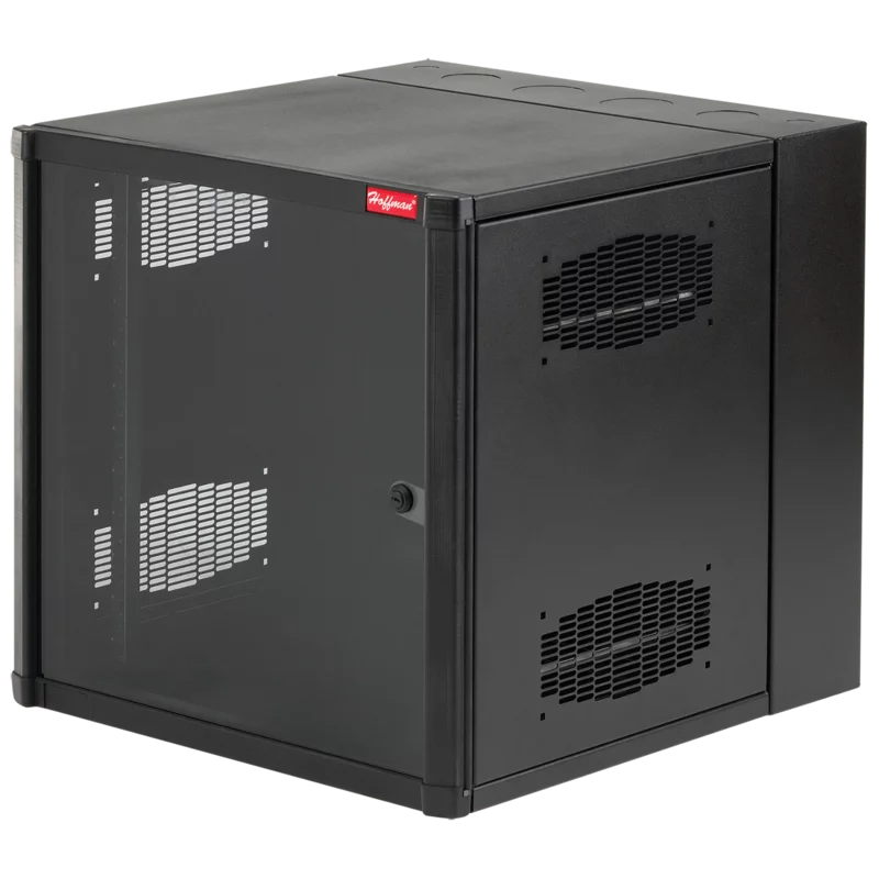 Gabinete Telecom Accessplus 12U 24X24X18 PUL, Puerta transparente