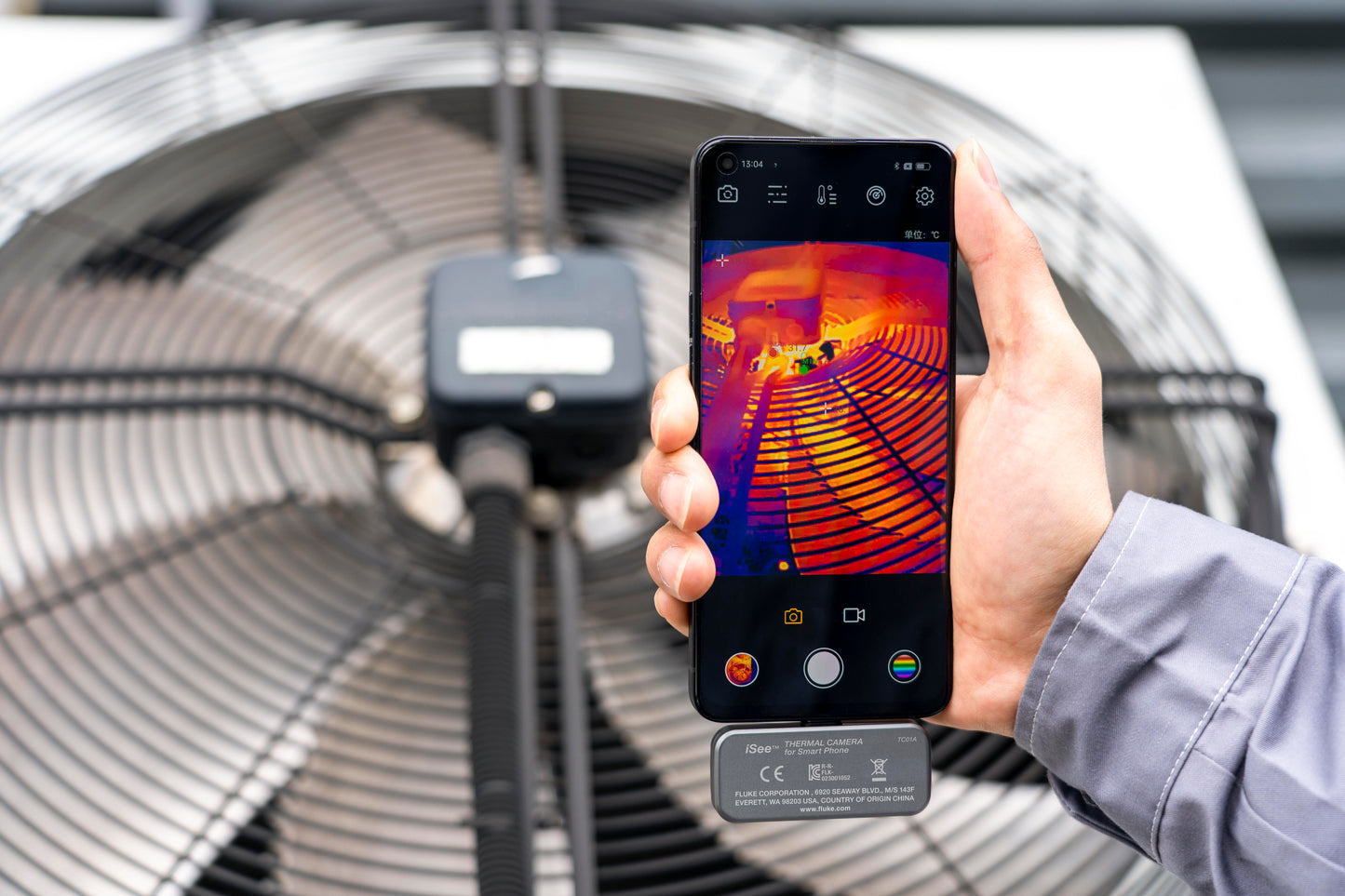 FLUKE-TC01A 9HZ | Cámara termográfica móvil Fluke iSee™