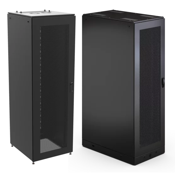 Gabinete Telecom Net series 43U 84X28X38 PUL, Puerta solida