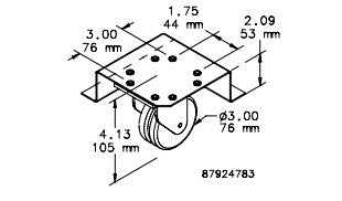 Juego de ruedas de acero; Accesorio de gabinetes de la serie NET