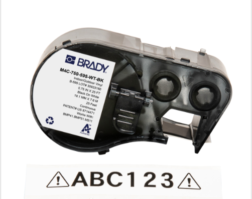 M4C-750-595-WT-BK | Cinta BRADY