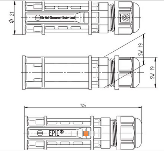 44428235 | CONECTOR EPIC SOLAR (MACHO) LAPP