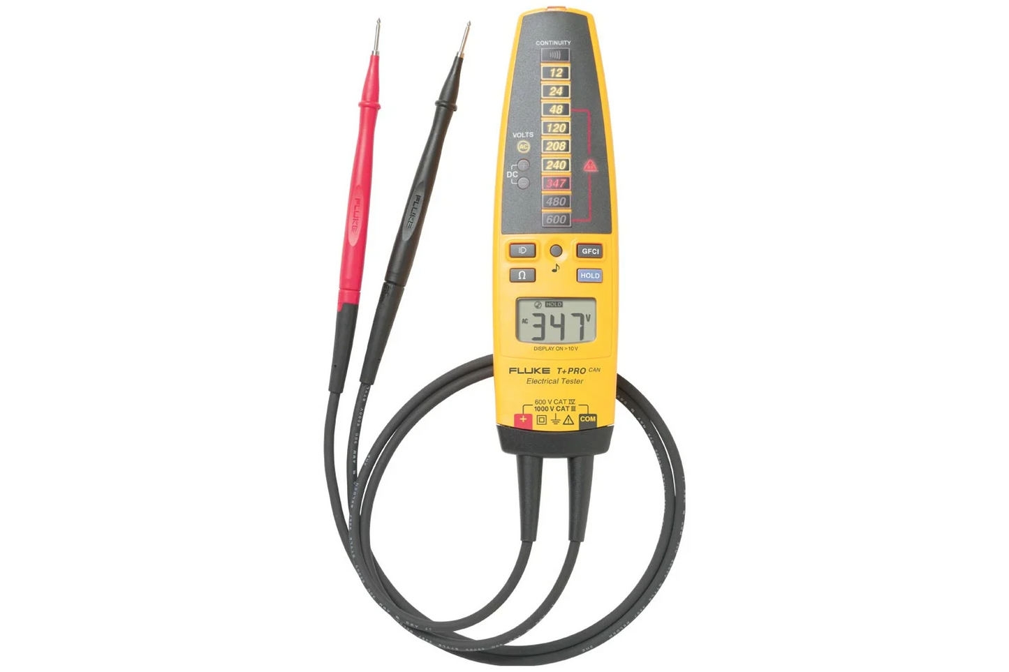T+PRO | Comprobador Eléctrico básico para electricistas, medición de voltaje y resistencia