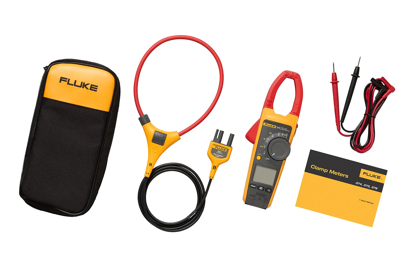 FLUKE-376 FC | Pinza amperimétrica de verdadero valor eficaz de 1000A CA/CC FC con iFlex®