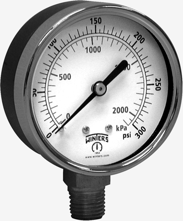 PEM214 | Manometro Winters Serie PEM. Rango de 0 a 100 PSI/KPA