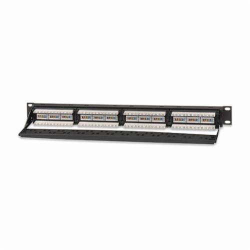 Patch panel de 12 puertos, Categoria 5E, T568A/B, 1.75 IN.H