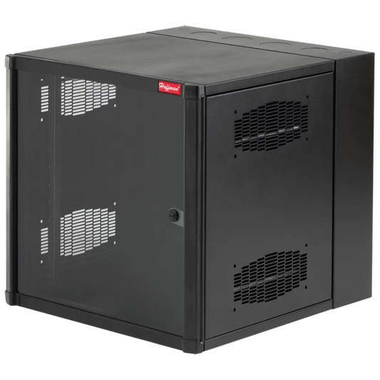 Gabinete Telecom Accessplus 12U 24X24X18 PUL, Puerta transparente