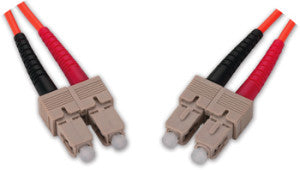 SC TO ST DUPLEX MULTIMODE PATCH CORD, 62.5/125, 3 METER