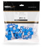 Conectores Jack Cat. 5E, T568A/B WIRING, Color azul