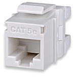 Conectores Jack Cat. 5E, T568A/B WIRING, Color Blanco