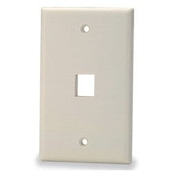 Face plate de 1 puerto, Color Ivory