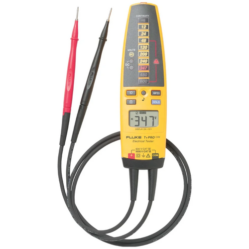 T+PRO | Comprobador Eléctrico básico para electricistas, medición de voltaje y resistencia