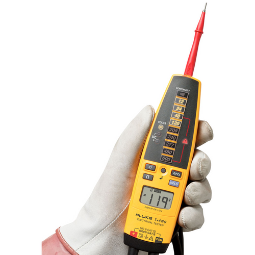 T+PRO | Comprobador Eléctrico básico para electricistas, medición de voltaje y resistencia