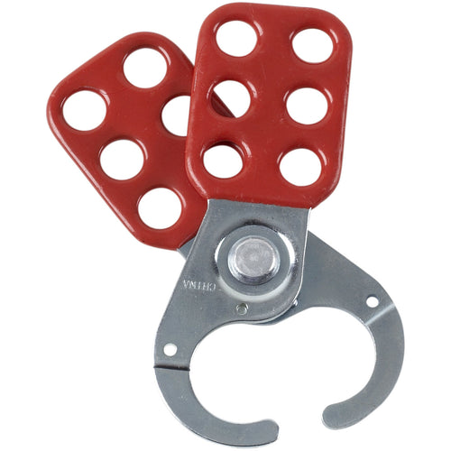 65375 | Dispositivo de bloqueo para multicandados de metal, color rojo. (12 unds)