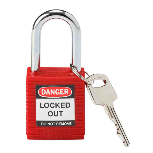 99552 | Candado de seguridad standard, color rojo. (Unidad)