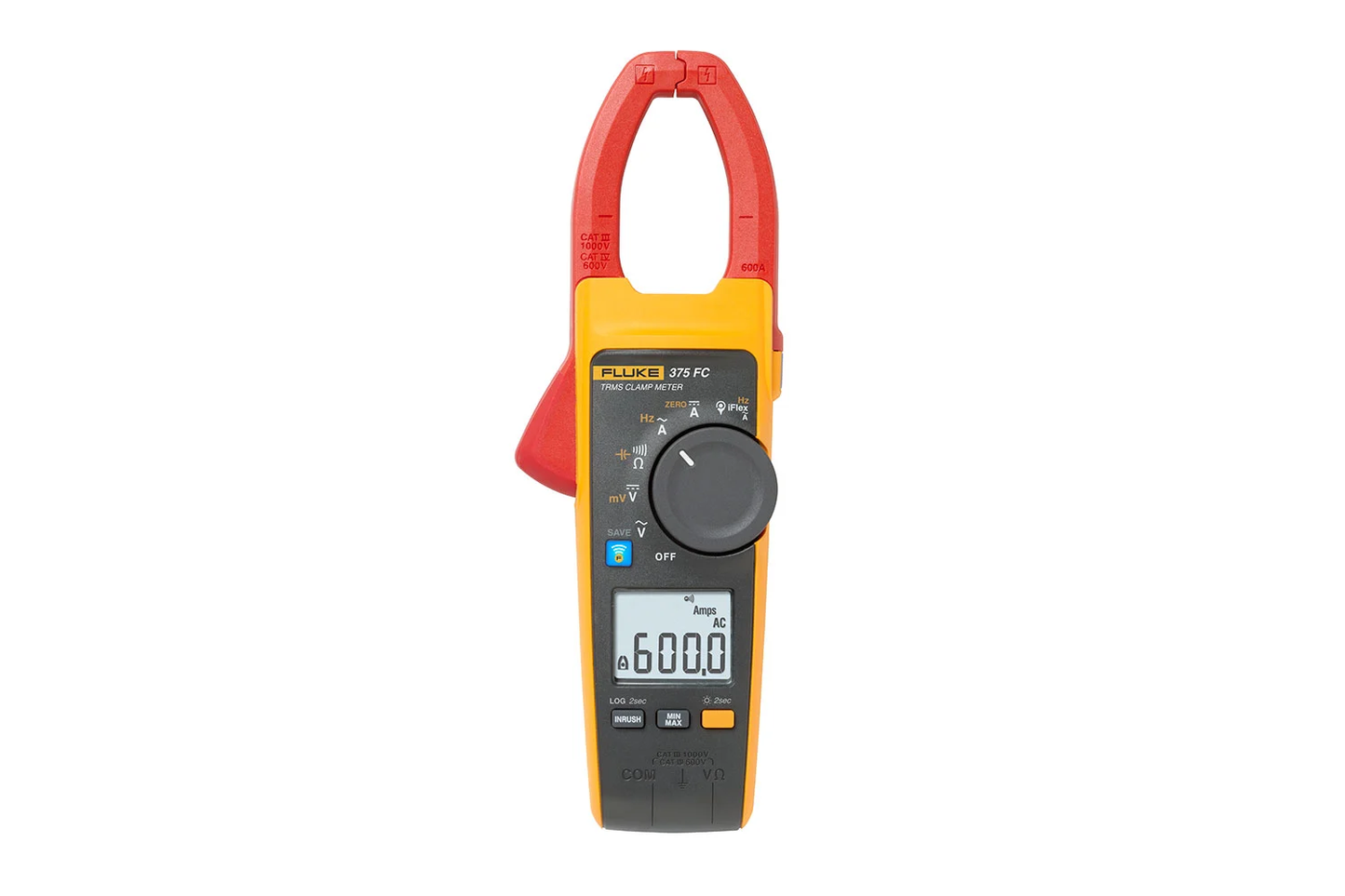 FLUKE-375FC - Pinza amperimétrica de verdadero valor eficaz con FC 600A CA/CC