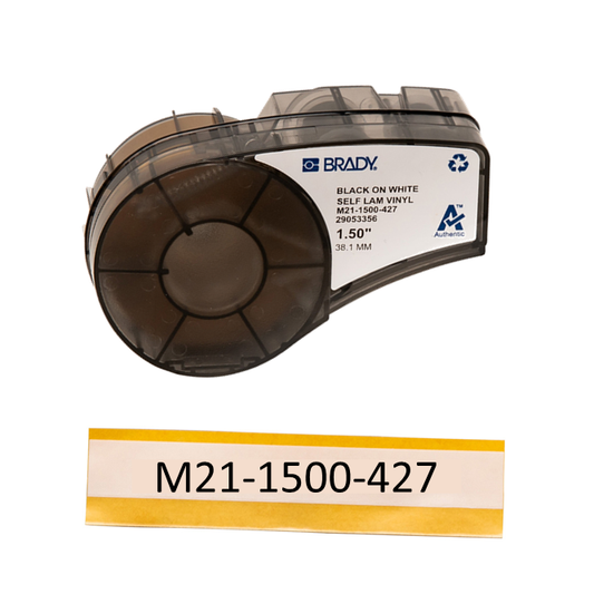 M21-1500-427 | Cartucho de cinta continua para marcar cables, Vinil, Autolaminada, 1.5 Pulg